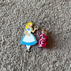 Alice in Wonderland Pin and Potion Charm